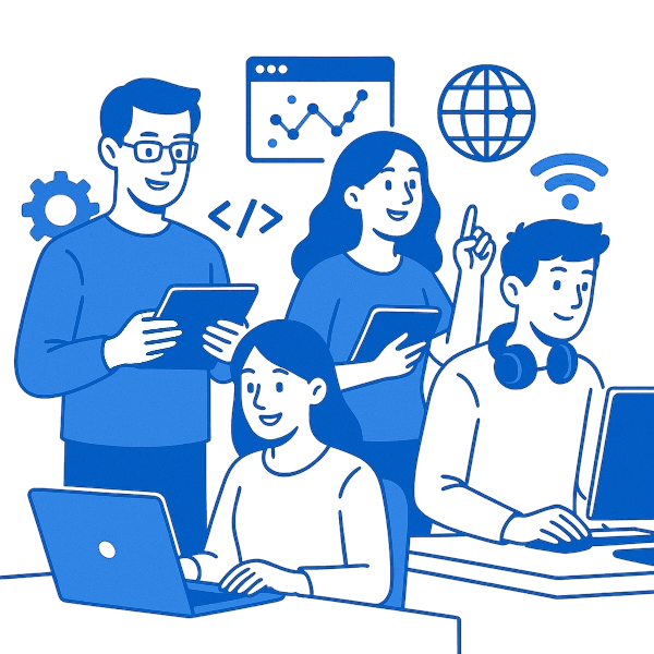 Digital skills illustration